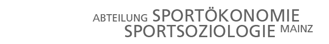 SPORTÖKONOMIE │ SPORTSOZIOLOGIE